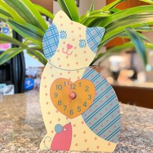 Vintage cat clock